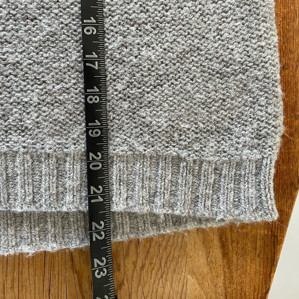 Anthropologie Colleen Striped Pullover Wool Alpaca Sweater Top Womens Gray Sz S - Picture 10 of 10